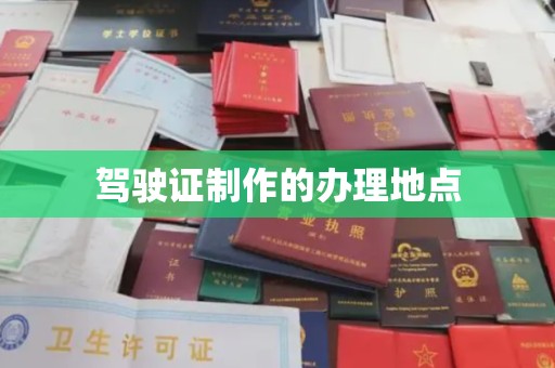 平陆驾驶证制作的办理地点