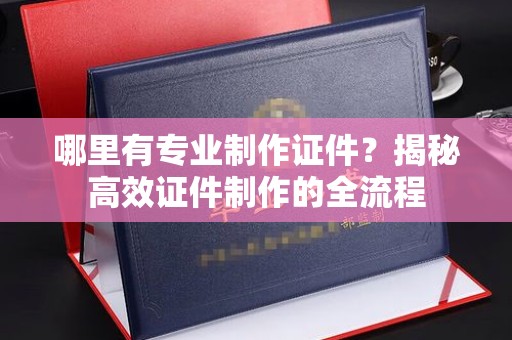 平陆哪里有专业制作证件？揭秘高效证件制作的全流程