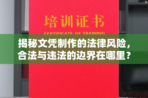 平陆揭秘文凭制作的法律风险，合法与违法的边界在哪里？