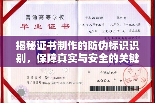 平陆揭秘证书制作的防伪标识识别，保障真实与安全的关键