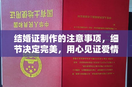 平陆结婚证制作的注意事项，细节决定完美，用心见证爱情