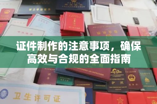 平陆证件制作的注意事项，确保高效与合规的全面指南