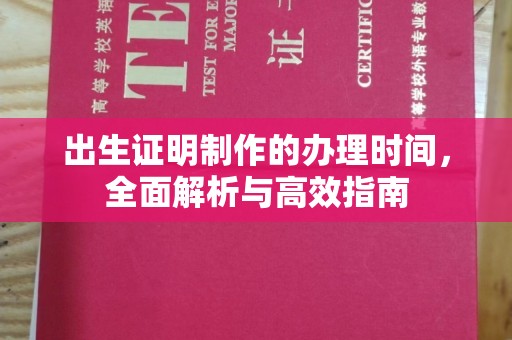 平陆出生证明制作的办理时间，全面解析与高效指南